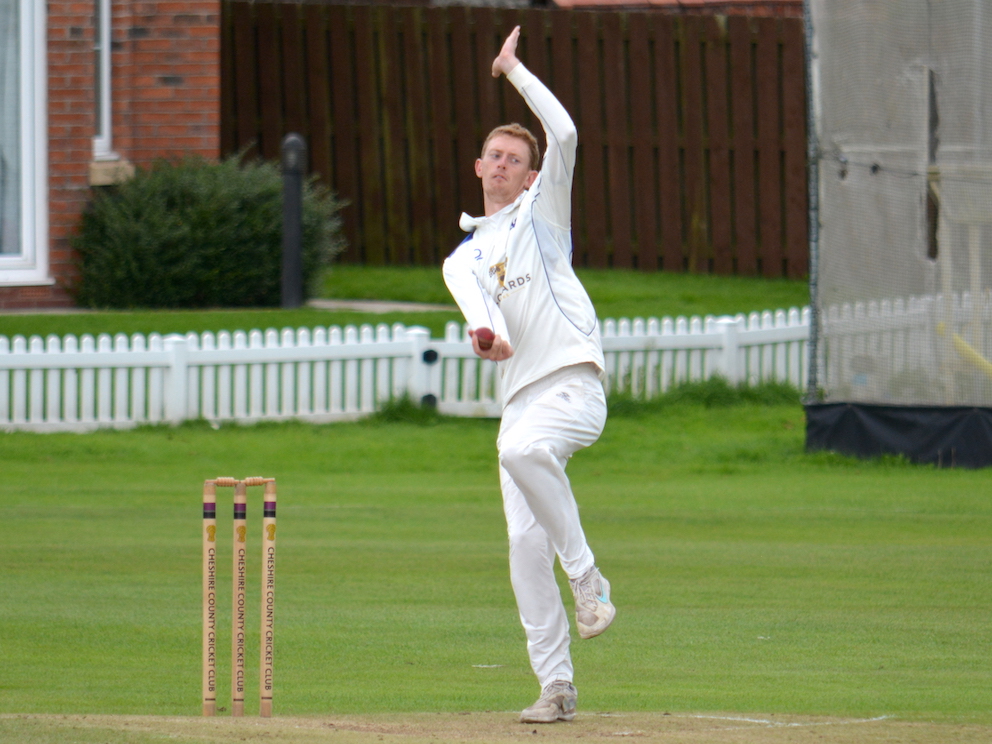Devon captain Jamie Stephens – three wickets in four balls in his first over<br>credit: Conrad Sutcliffe - no re-use without copyright owner's consent
