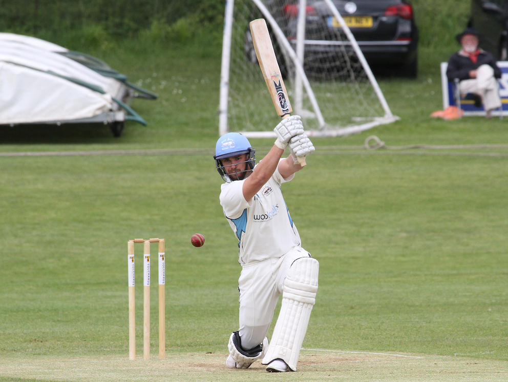Barney Huxtable in full cry for North Devon against Exmouth in a game from the 2016 season