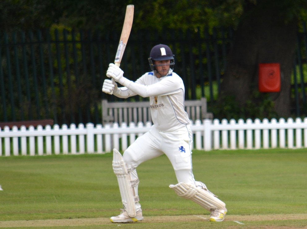 James Horler hits out on the way to making 165 in Devon's first innings