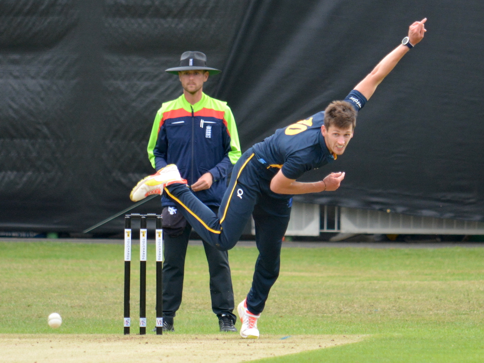 Seb Ansley – runs and wickets for the Devon Lions in the win over Cornwall<br>credit: Conrad Sutcliffe - no re-use without copyright owner's consent