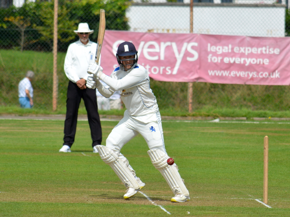 James Horler – off the mark with a six against Herefordshire in Devon's second innings
