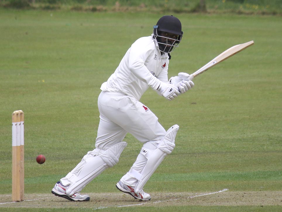 Anthony Alleyne, who made a century for Paignton<br>credit: Gerry Hunt