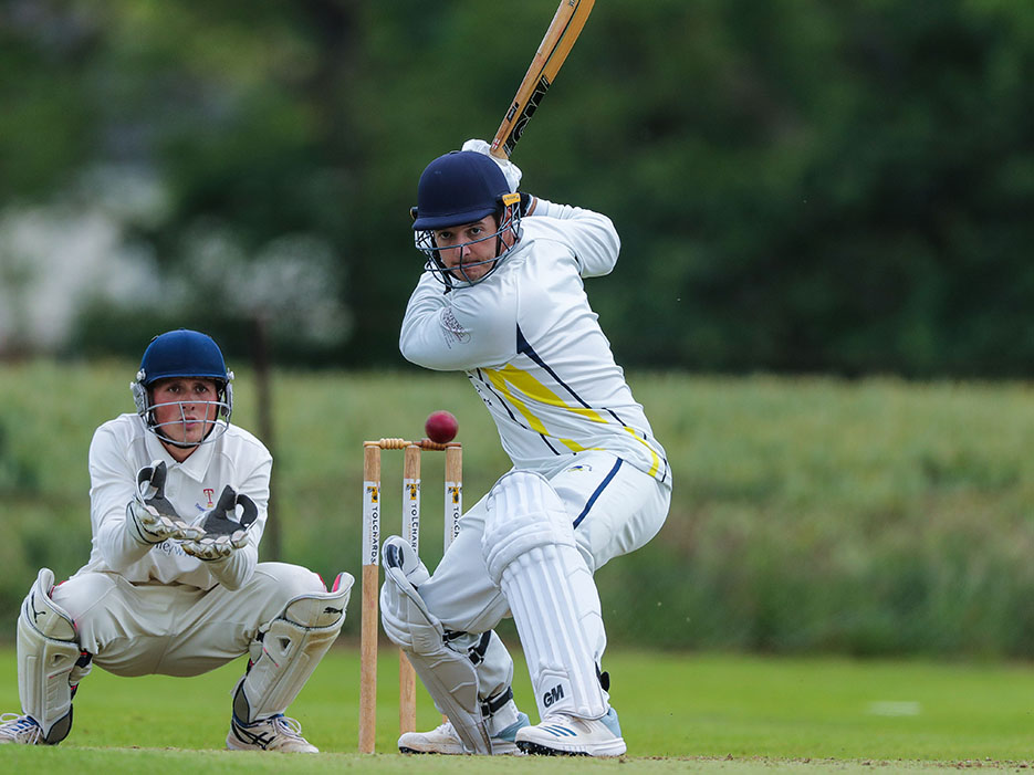 Hal Kerton - contributed with bat and ball for Plymouth against Plympton<br>credit: @ppauk