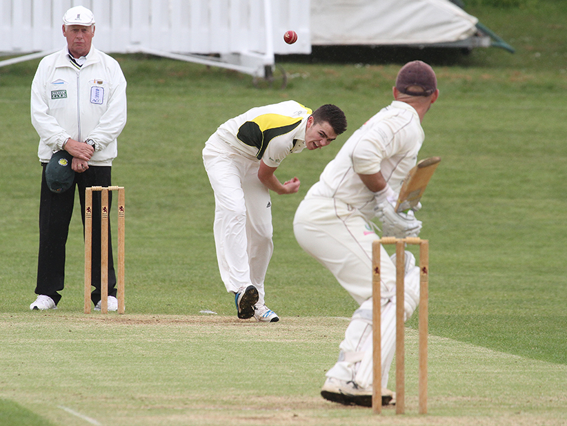 Matt Murphy - deserved more than one wicket for Budleigh