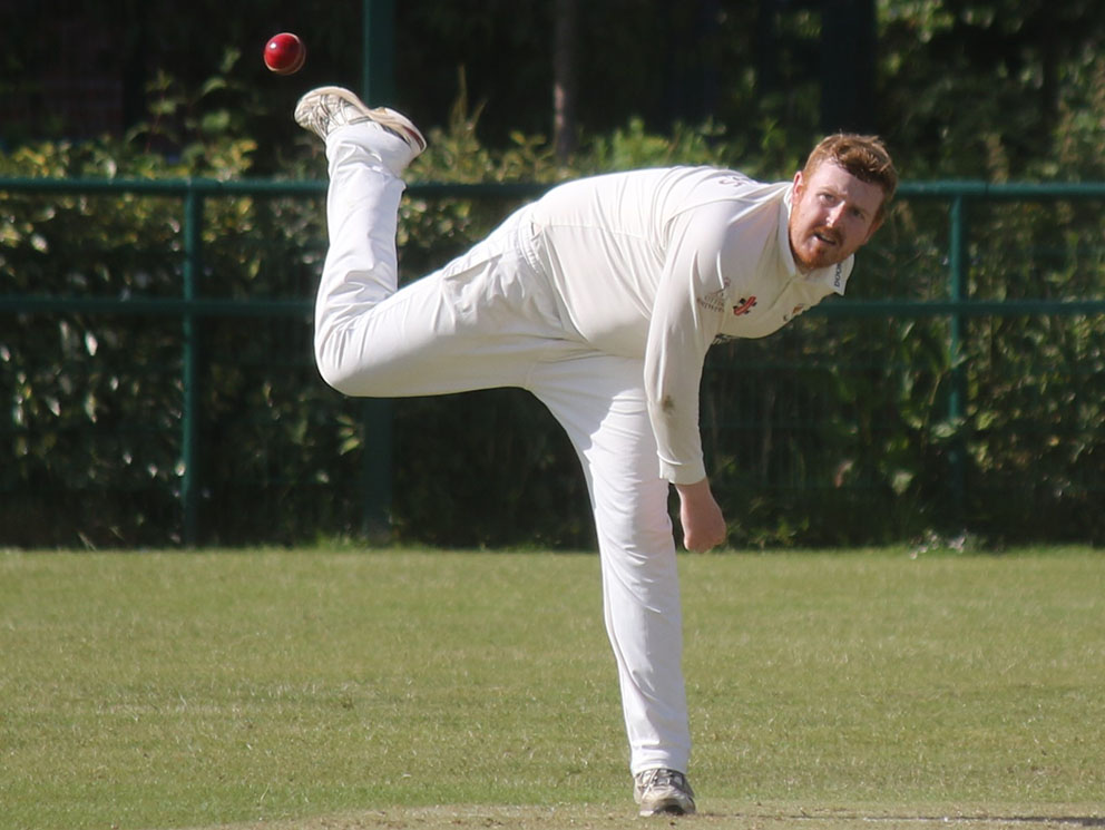 Charlie Miles - five wickets for Sidmouth last Saturday in the win over North Devon<br>credit: Geoff Hunt