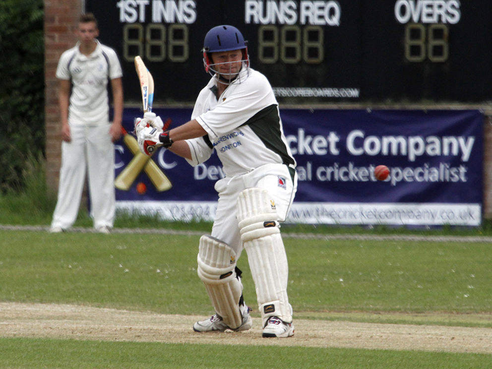 Graham Tucker, who scored a hundred for Feniton in the defeat bt Sampford Peverell & Tiverton