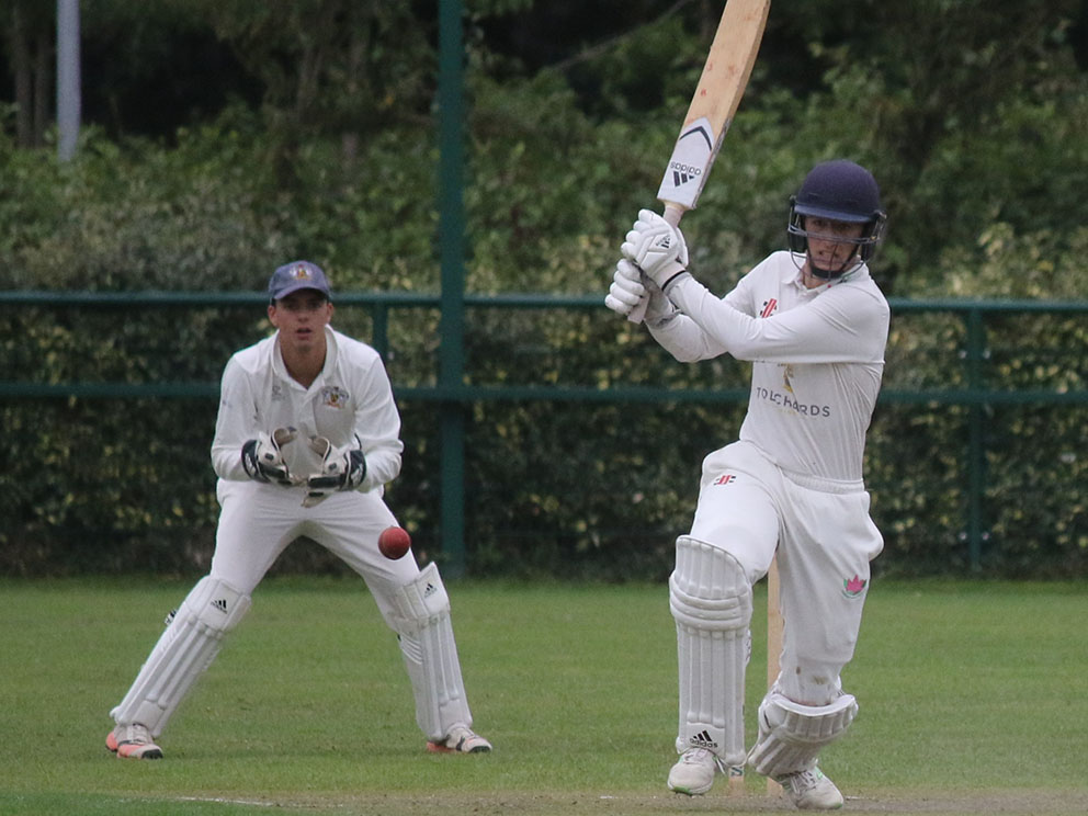 Exmouth's James Horler hits out on his way to 65 against Exmouth<br>credit: Geoff Hunt