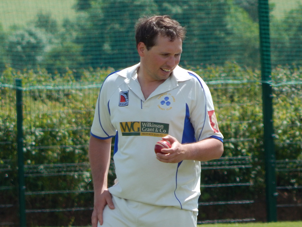 Ross Treleaven - three wickets in a losing cause for Topsham against Bideford