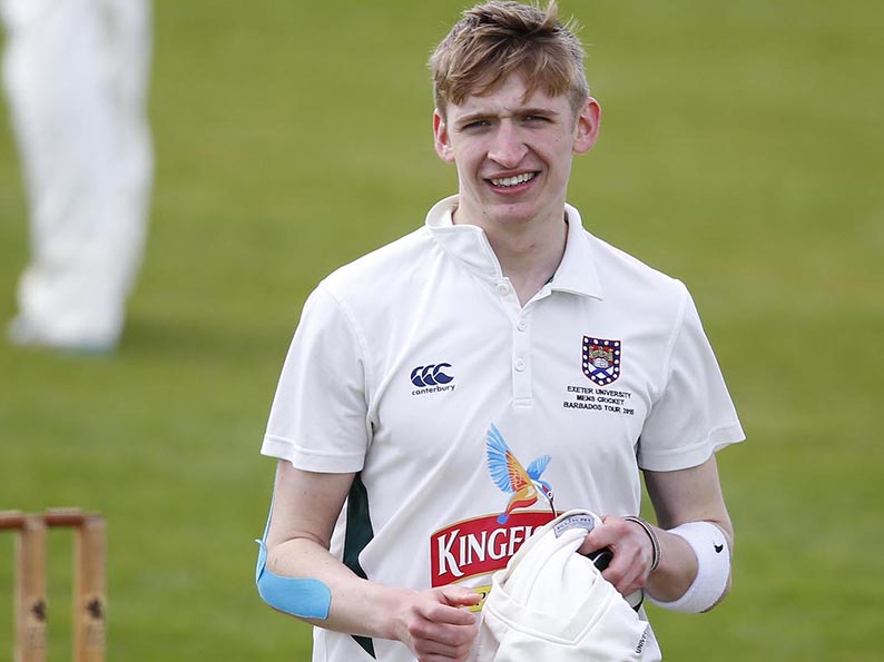 Tom Pedal, who has accepted the job of Exeter 1st XI captain<br>credit: https://www.ppauk.com/photo/1412920/