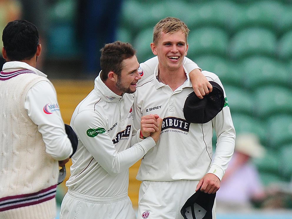 Ollie Sale (right), who has been handed a contract extension by Somerset<br>credit: www.ppauk.com/photo/2016233/