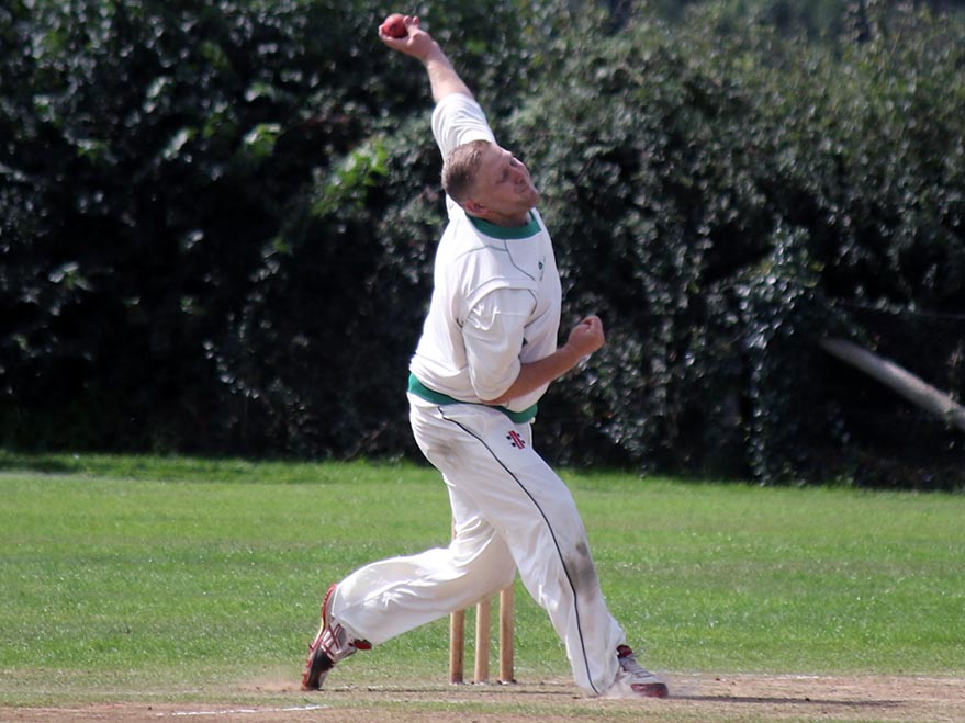 Ross Acton, who took six Hatherleigh wickets<br>credit: Gerry Hunt