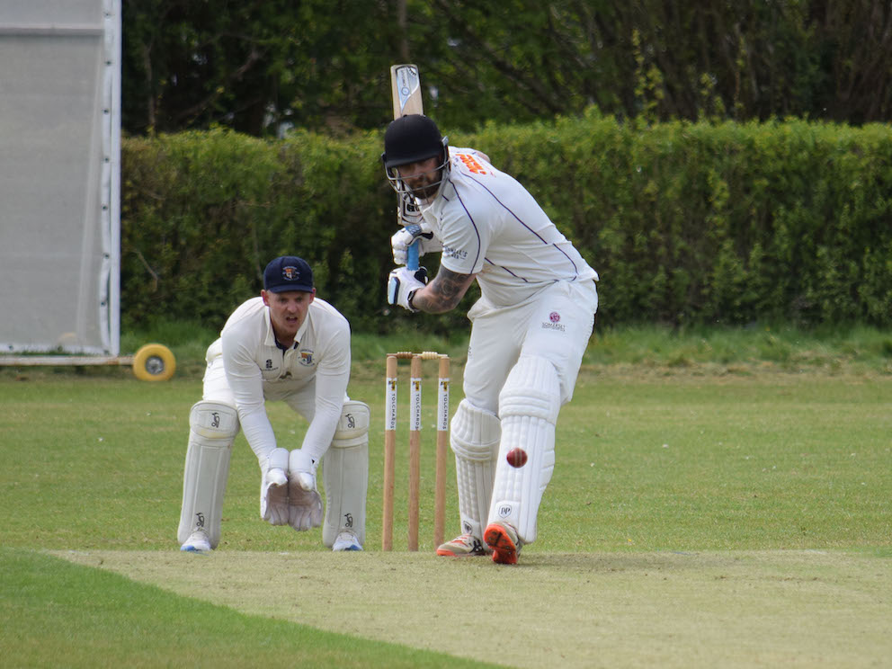 Brendon Parr, who top scored for Cullompton in their defeat by Clyst St George