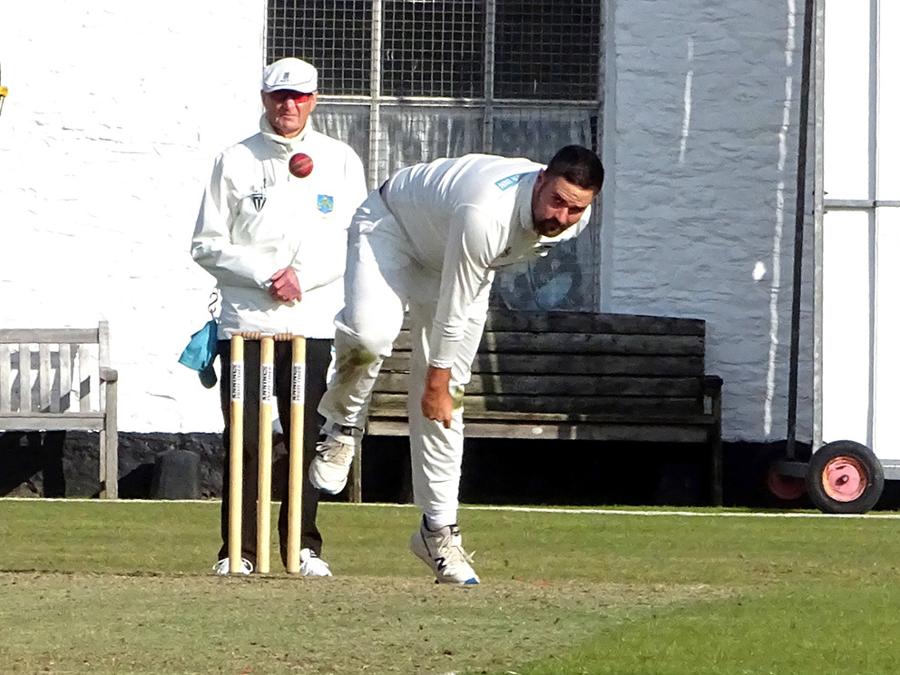 Fred King – three wickets for North Devon in the win over Feniton<br>credit: Fiona Tyson