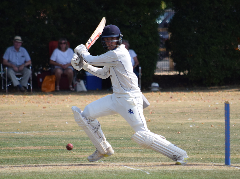 James Horler on the way to his maiden Devon century against Shropshire at Bridgnorth<br>credit: Conrad Sutcliffe - no re-use without copyright owner's consent
