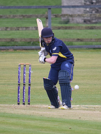Jamie Baird batting against Cornwall at Werrington