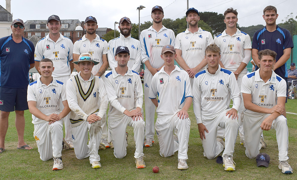 The promotion-winning squad after the victory over Wiltshire