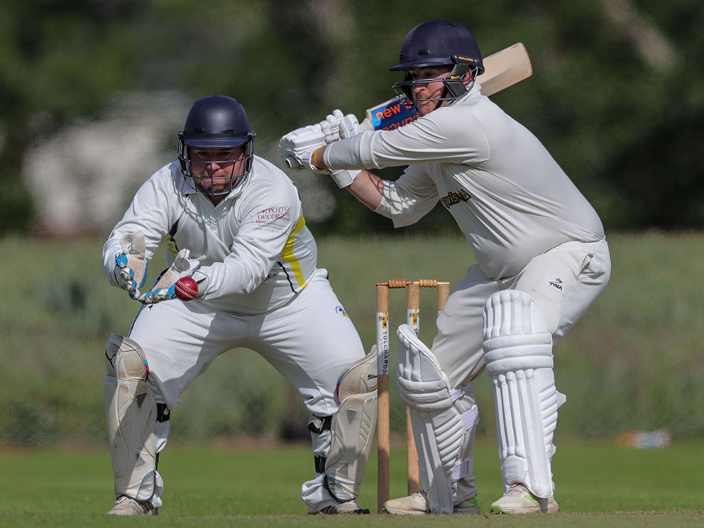 AndyPitt, pictured batting against Plymstock, who has resigned as Thorverton captain<br>credit: @ppauk | no re-use without consent of copyright holder
