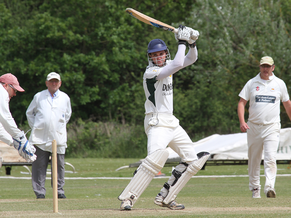 Lloyd Murrin, who hit an unbeaten 52 to see Budleigh to victory over Seaton