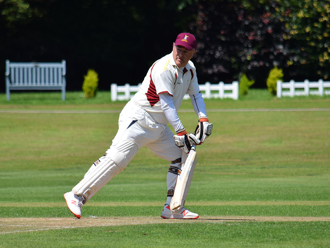 Ipplepen batsman Tom Cooper - 66 for Ipplepen 3rd XI in the win over their Plympton counterparts<br>credit: Conrad Sutcliffe - no re-use without copyright owner's consente