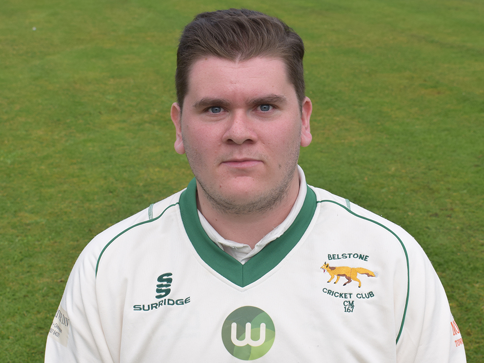 Callum Mallett – three for 30 for Belstone against Westleigh<br>credit: Conrad Sutcliffe - no re-use without copyright owner's consente