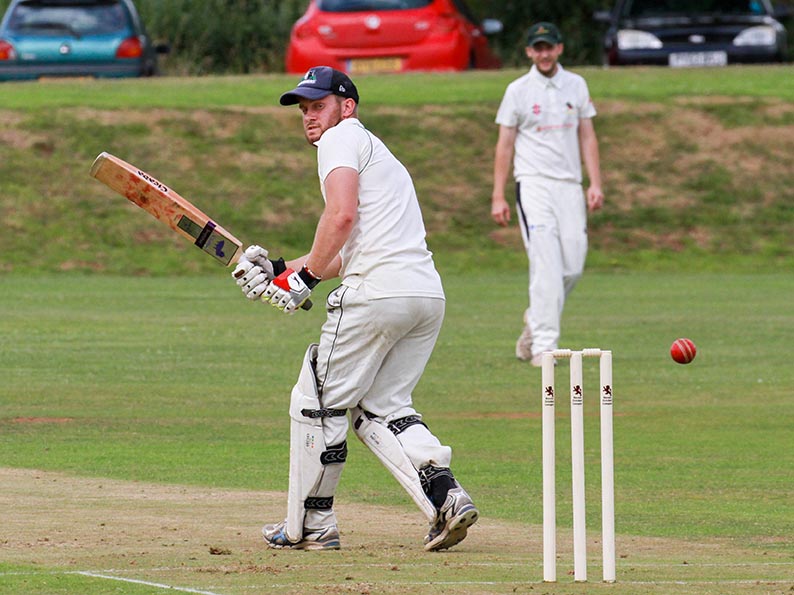 James Mitcham - one of Upottery's three centurions against Sidmouth II<br>credit:  