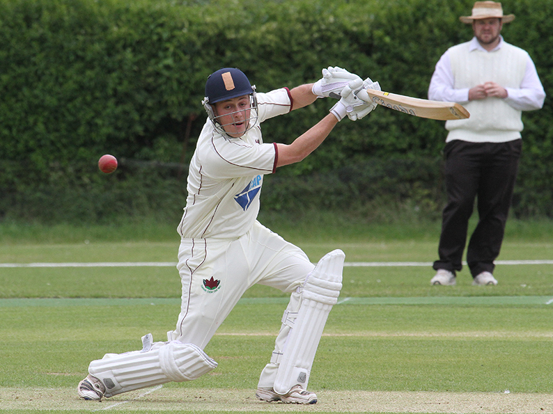 Lawrence Greenway, who top scored for Exmouth II against Heathcoat II