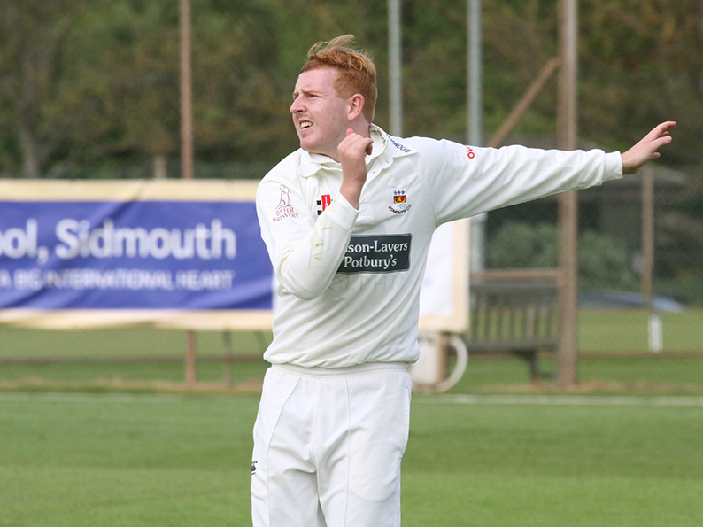 Sidmouth spinner Charlie Miles - five wickets against North Devon