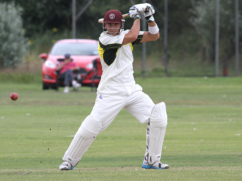 James Burke at the crease for Budleigh Salterton