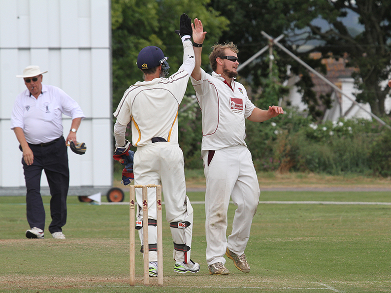 Seaton's Joel Seward, who had runs and wickets to celebrate in the game against Babbacombe