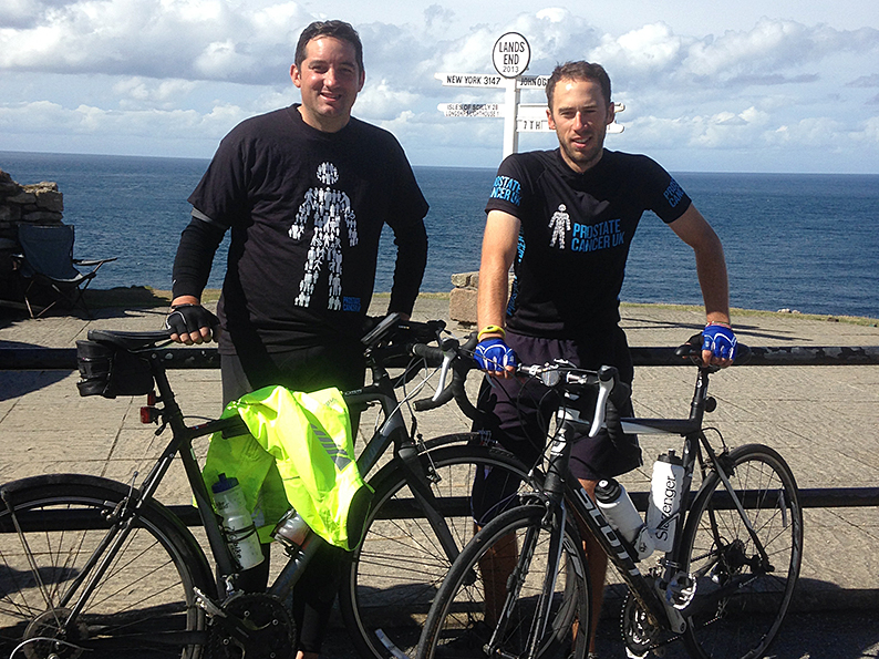 FLASHBACK! Journeys end for Theedom (left) and Chappell after their 2014 ride