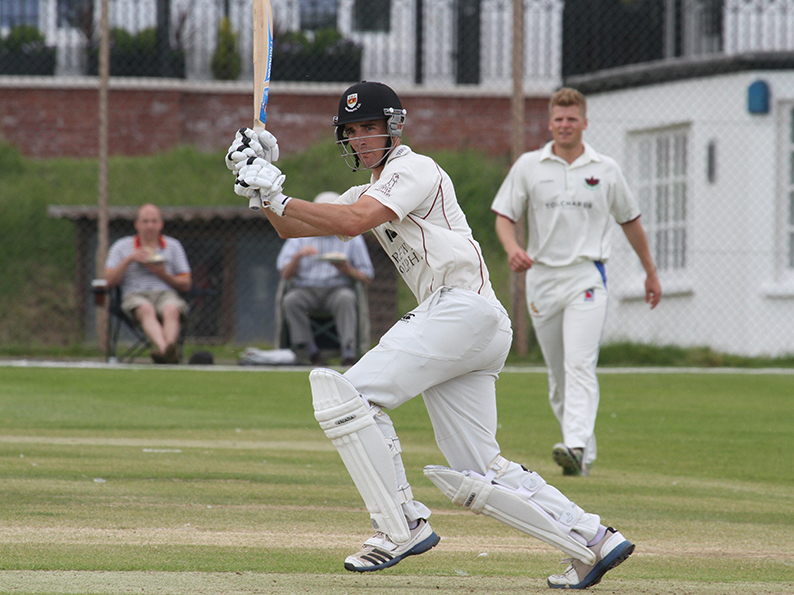 Josh Bess - first ton of the season for Sidmouth