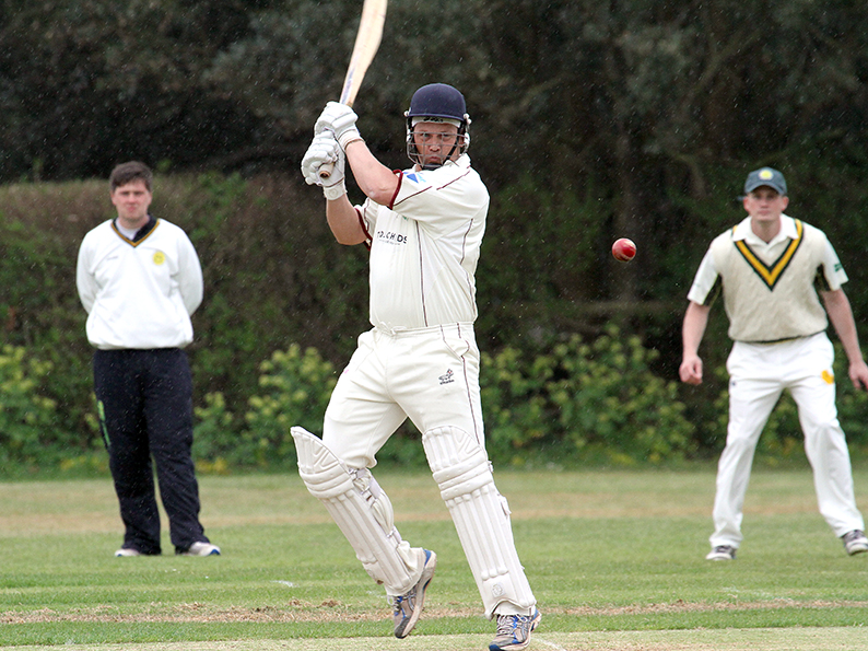 Ton-up! Exmouth 2nd XI captain Richard Baggs