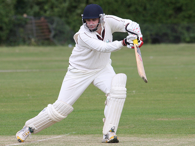 Stuart Rintoul, who made a rare appearance for Exmouth against Chardstock and scored a few runs!