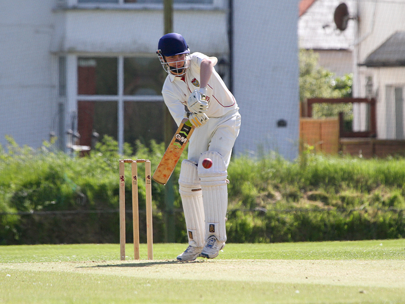 Sam Goodier - half-century for Exmouth against Chardstock
