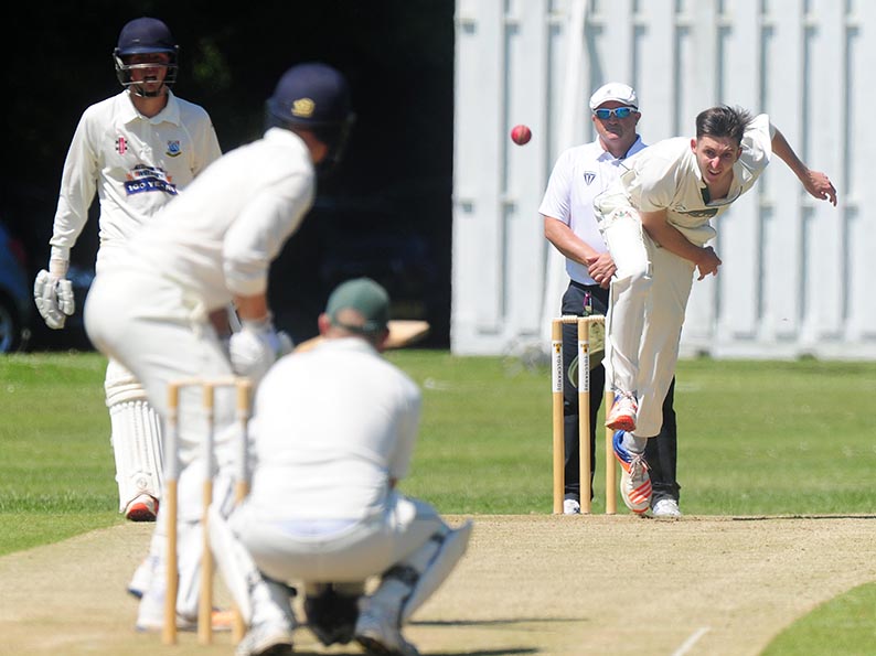 Sam Stein - three wickets for Plymouth in the win over Exmouth