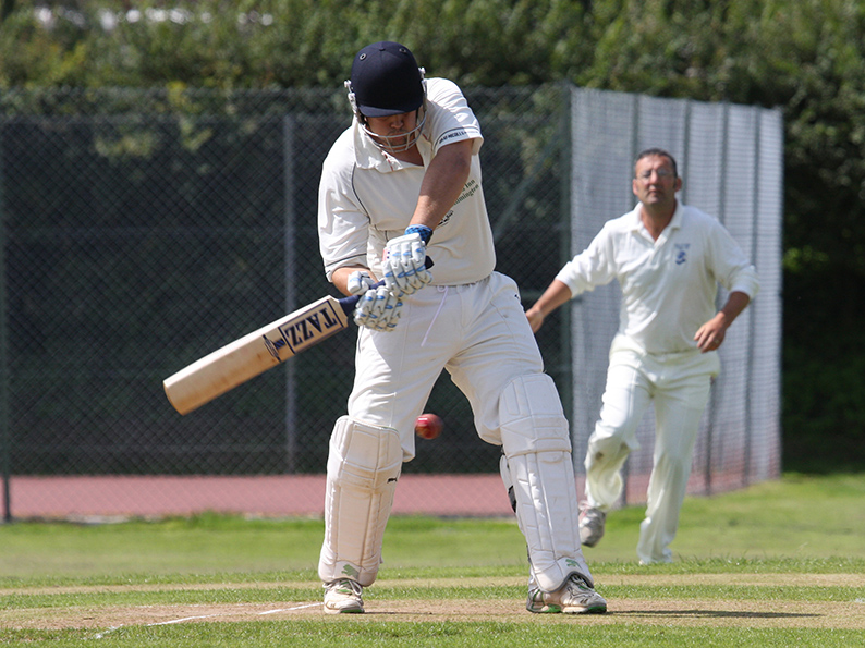 Kilmington's Tom Gooding, who overcame a bout of gout to play a match-winning innings against Sidmouth 2nd XI