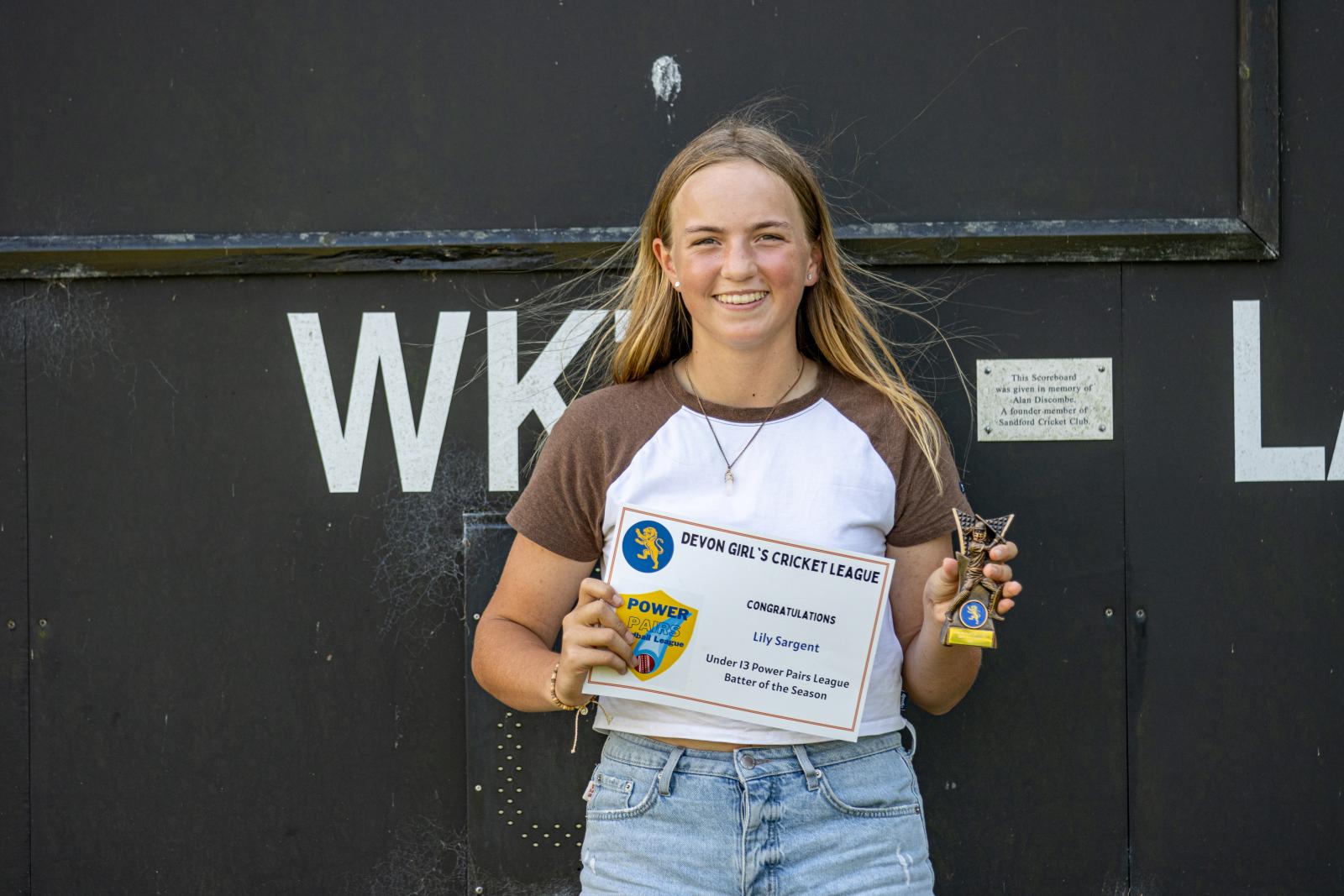 Lily Sargent (Chagford CC) | Under 13 Power Pairs Batter of the Season 2023