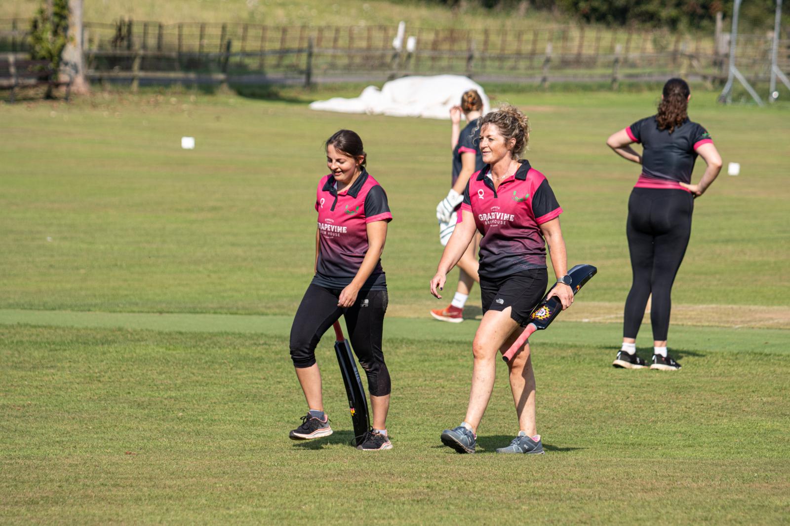 Winning both the semi-finals, Exmouth CC provided both teams for the Devon Women's Softball League finals.