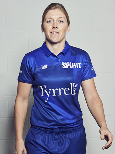 Heather Knight - will lead the London Spirit team in the new Hundred competition