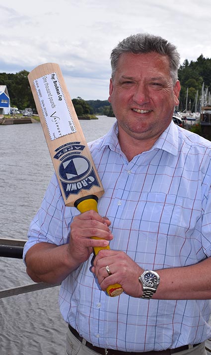 Matt Quartley, the Ipplepen cricketer whose company Valeport is sponsoring the Brockman Cup