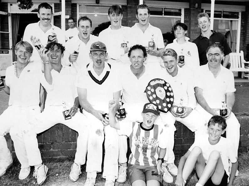 Flashback: Paignton 2nd XI's 1994 Midas Shield-winning side. A young Chris Read is second from the right in the back row and was later named man of the match