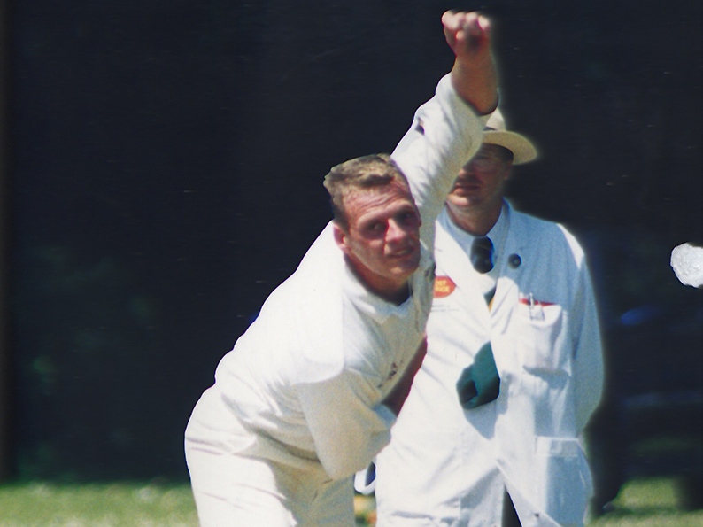 Former Barton pace bowler Damian Worrad, who has died unexpectedly in Australia at the age of 43