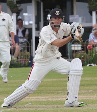 Above average: Sidmouth 2nd XI captain Anthony Griffiths, who averaged more than 50 over the season just ended