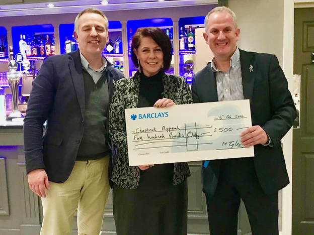 CHEQUE MATES: Left to right are Jason Carlisle, Lesley Ann-Simpson and Mark Tyler<br>credit: Contributed
