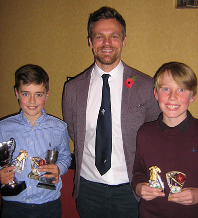 Harry Passenger, Jamie Hildreth and Noah Rider with their awards
