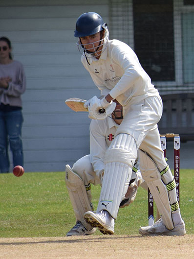 George Daldorph, who top scored for Thorverton against D&T with 30