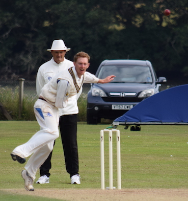 Devon captain Jamie Stephens, who took three wickets against Cornwall today