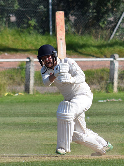 James Fulner on the way to 75 not out against Paignton