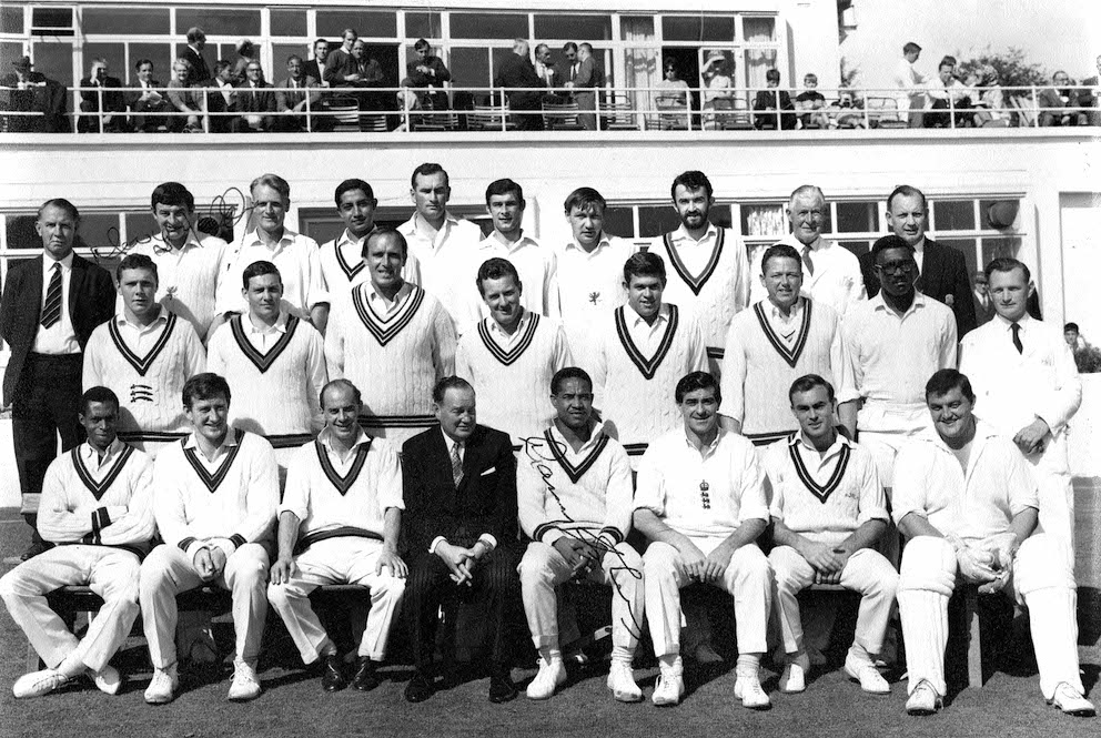 The International Cavaliers at Plymouth in 1967. U'ren is third from the left in the front row