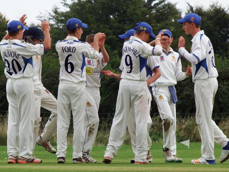 A Dorset wicket falls and Devon celebrate